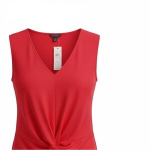 Ann Taylor Vivid Red Sleeveless Blouse